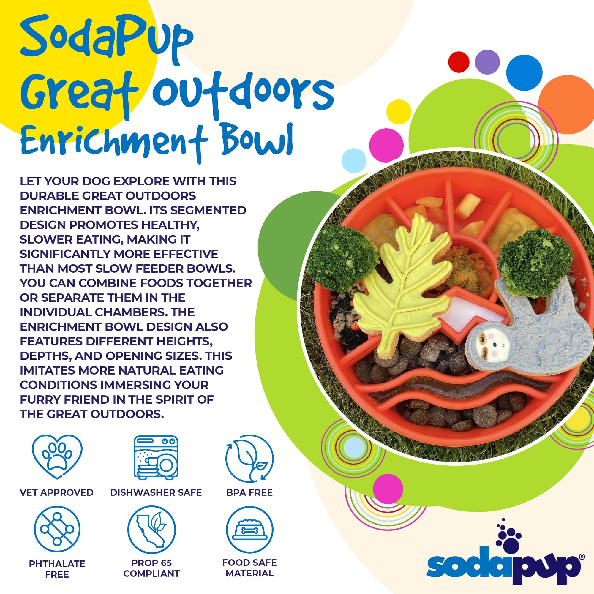 Great Outdoors Slow Feeder Dog Bowl
