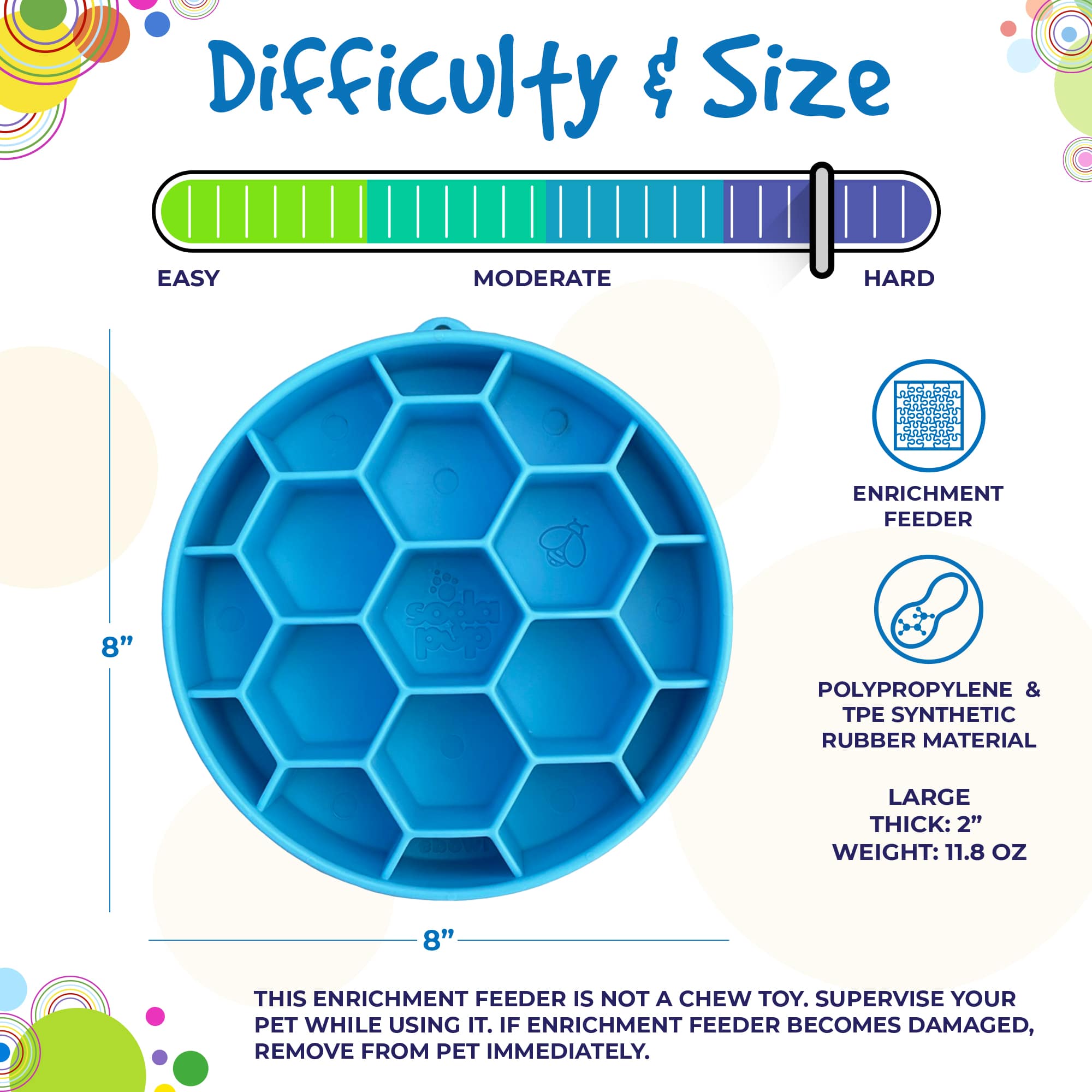 Honeycomb Slow Feeder Dog Bowl