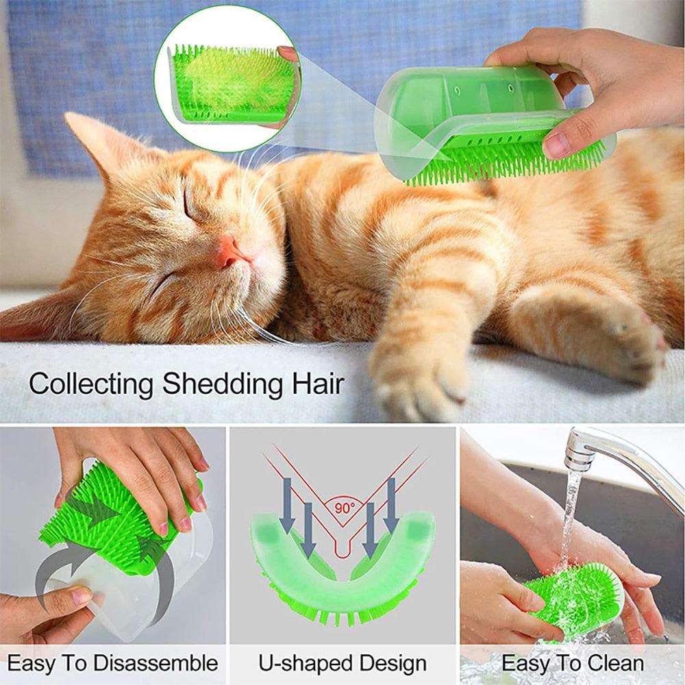 Cat Massage Brush – Multi-Color Pet Grooming Tool