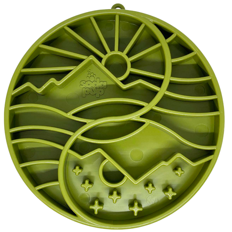 Sun & Moon Shallow Slow Feeder Dog Tray
