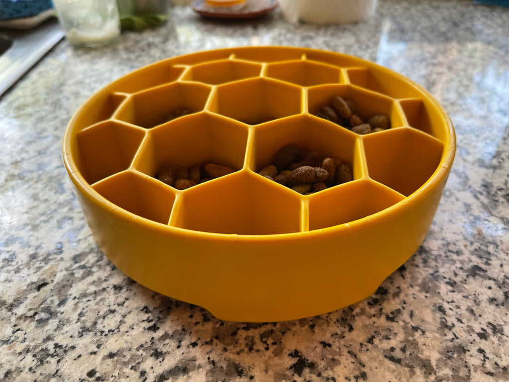 Honeycomb Slow Feeder Dog Bowl