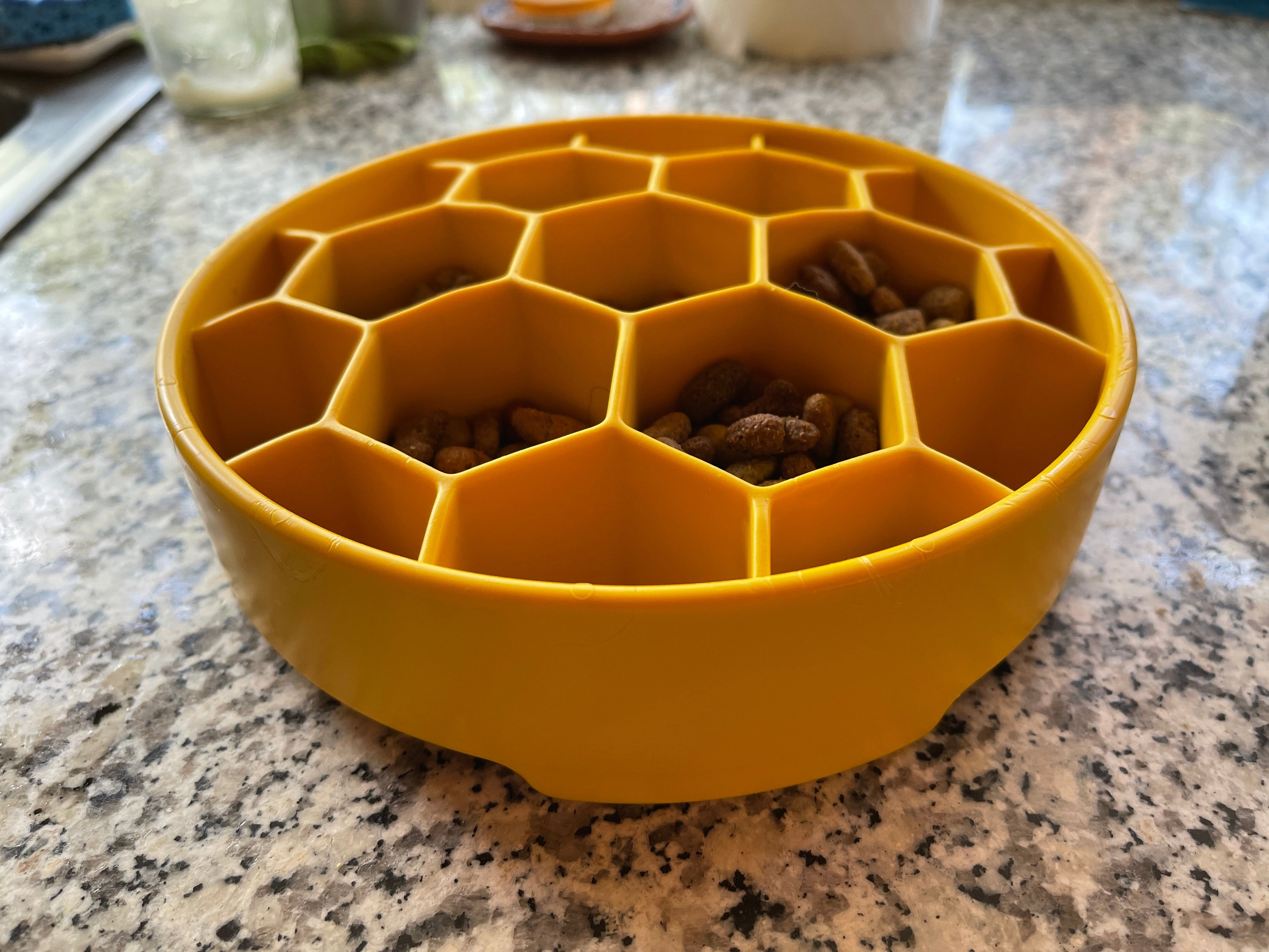 Honeycomb Slow Feeder Dog Bowl