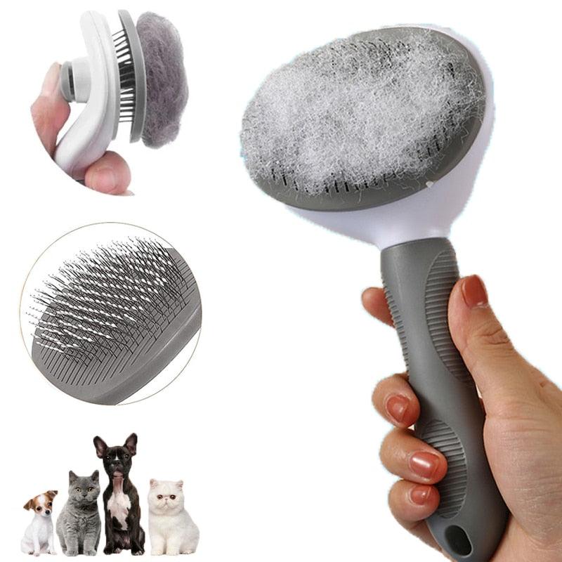 Pet Hair Remover Brush & Cat Comb Grooming Tool