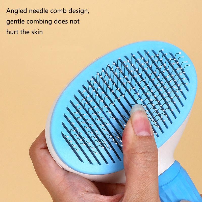 Pet Hair Remover Brush & Cat Comb Grooming Tool