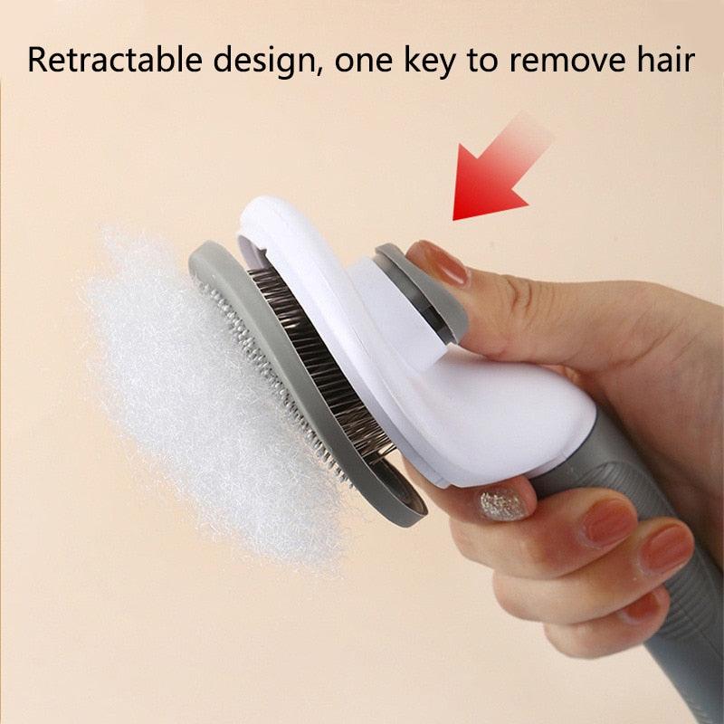 Pet Hair Remover Brush & Cat Comb Grooming Tool