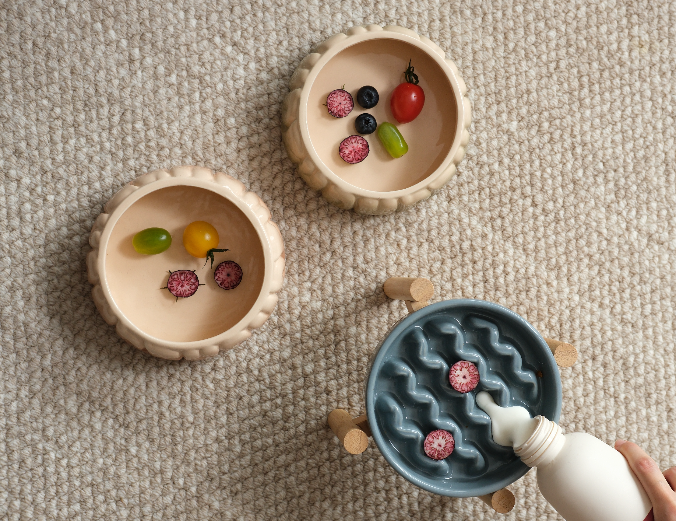 Macaroni Slow Feeder Dog Bowl